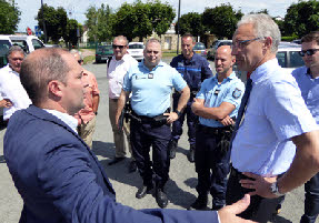 Tigery : Guidé par Germain Dupont, Jean-Benoît Albertini a pu découvrir la commune.