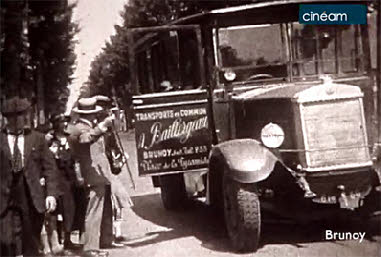 Brunoy : La première ligne de bus en 1930. 