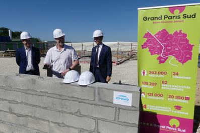 Bondoufle : C'est dans le quartier du Grand Parc que la future chauuferie est construite.